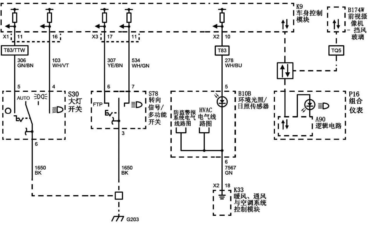 【案例】2017款昂科威新车前照灯不能关闭,故障灯全亮