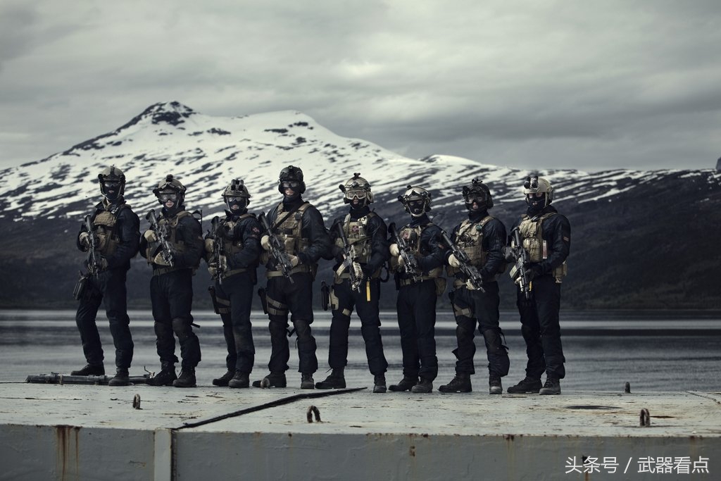挪威海军特种部队MJK训练的高清照片