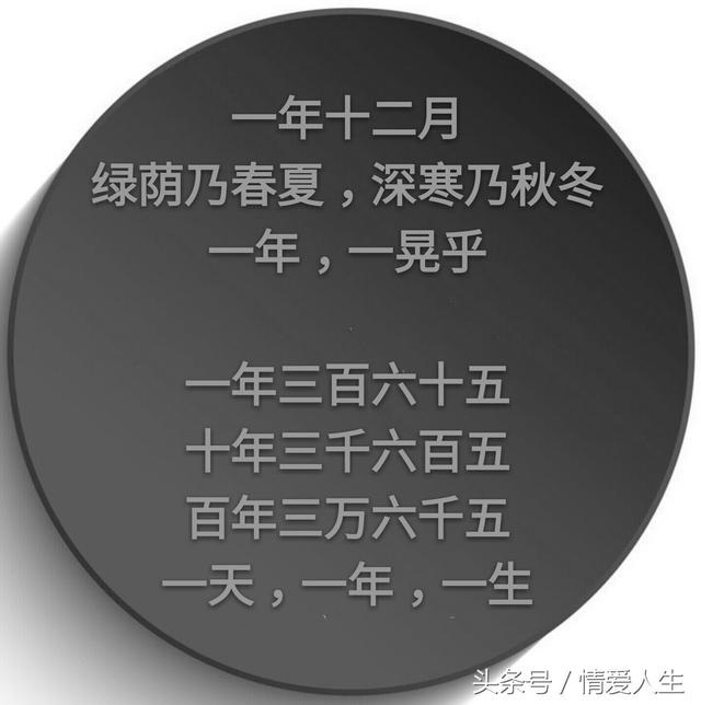 绿荫乃春夏,深寒乃秋冬,一年,一晃而过.