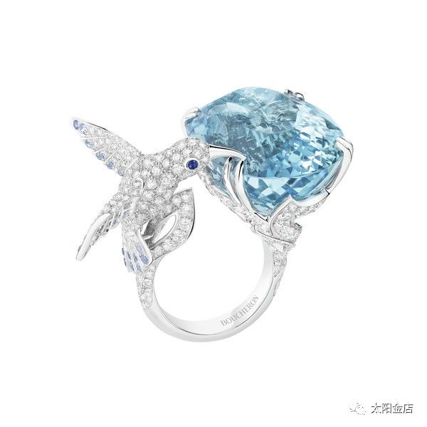 这款胸针来自蒂芙尼2015 blue book"海之博韵"高级珠宝系列,由蒂芙尼