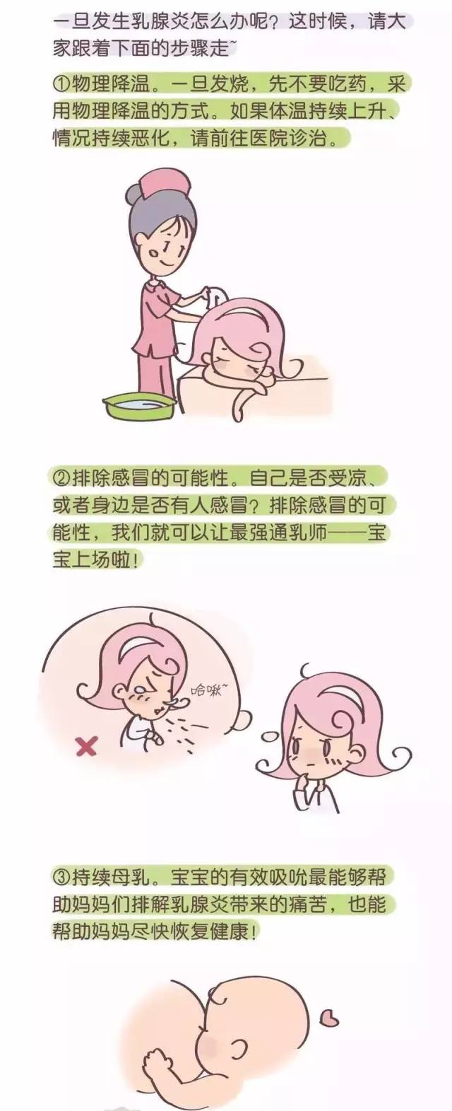 生理性涨奶导致的乳腺炎的处理方法