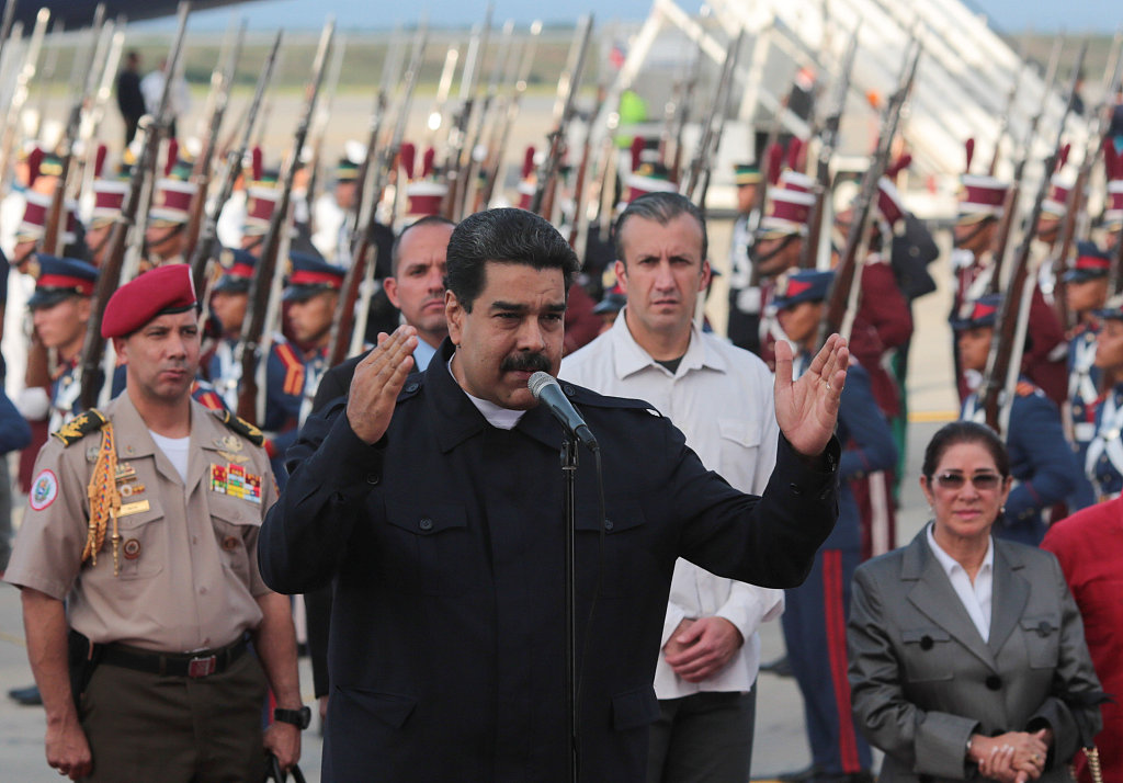 委内瑞拉总统马杜罗:感谢特朗普让我出名 他已经扛起委反对派的大旗