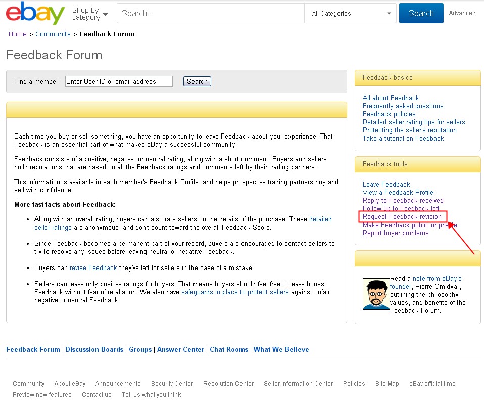 Ebay卖家如何要求买家修改信用评价