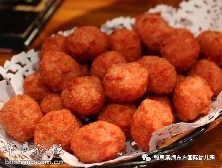 明星菜品:干炸小肉丸