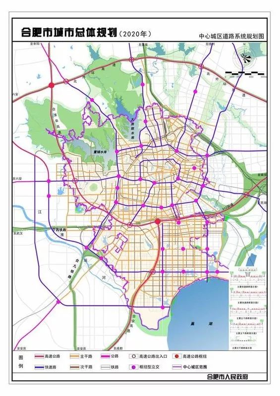 中心城区道路系统规划图