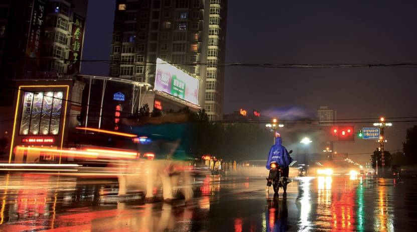 雨后的永城夜景如此美丽,