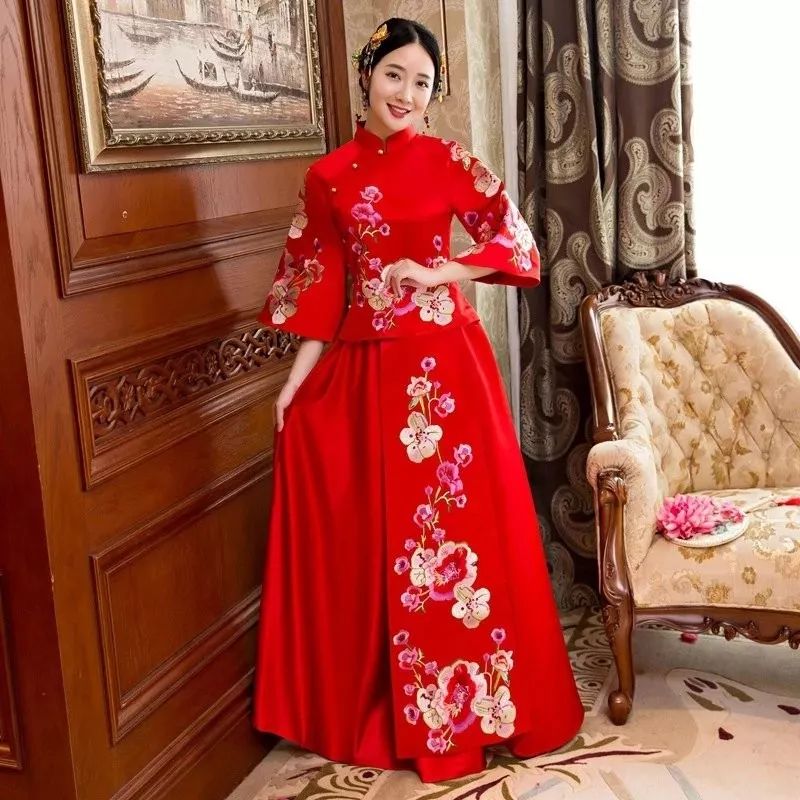 中国旗袍婚纱_中国旗袍