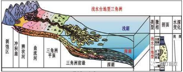 浅水台地型三角洲体系沉积模式