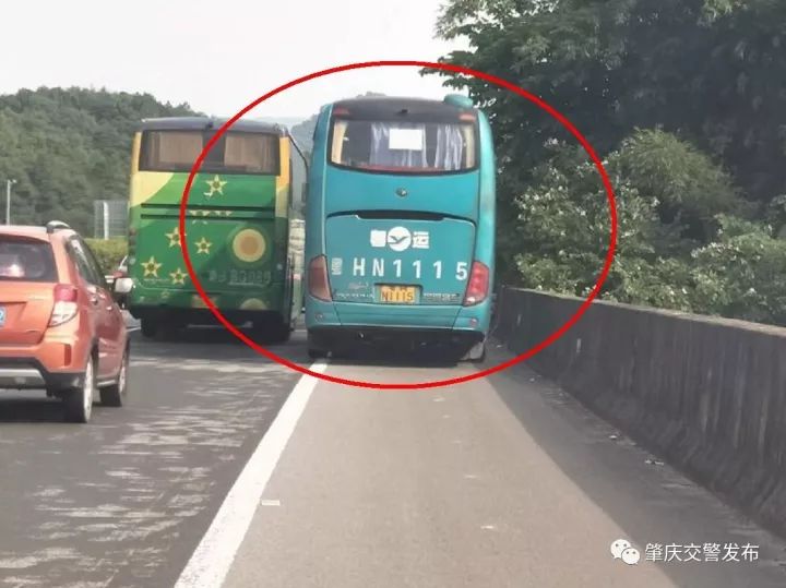 汽车 1 粤hn1115大型客车 违法时间:2017-10-06 违法地点:g55二广高速