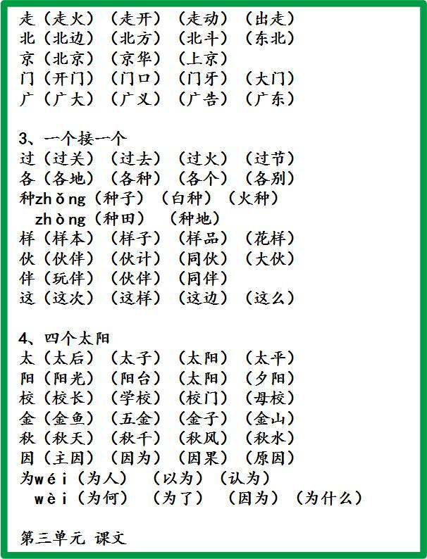 小学语文老师16年级生字组词汇总超实用孩子成绩突飞猛进