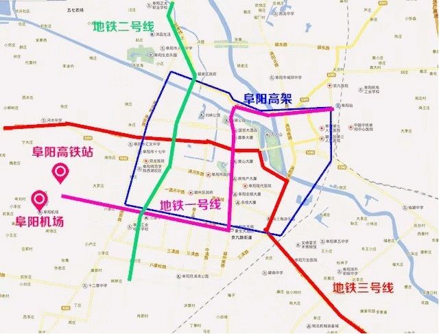 地铁沿线 交通便利,发展潜力无限 预计"十三五"期间 阜阳轨道交通1号