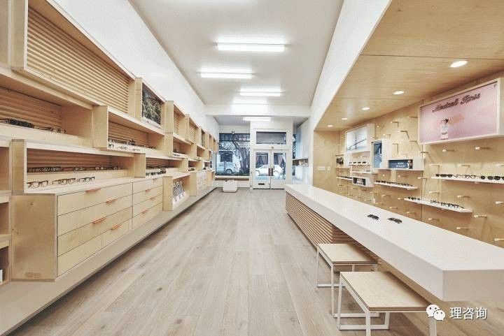 店铺装修分享：GLCO三藩眼镜中欧体育KOK店空间创意设计(图1)