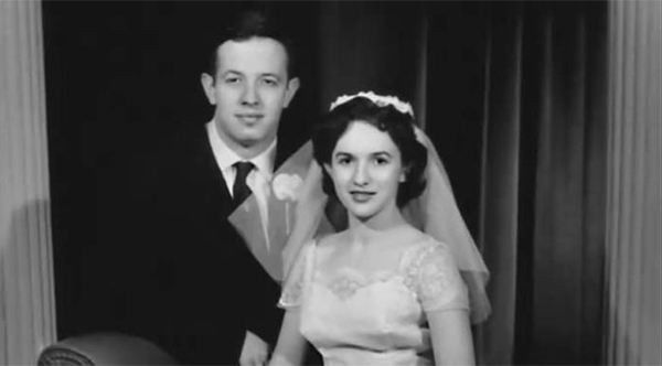 john nash 与妻子的婚纱照