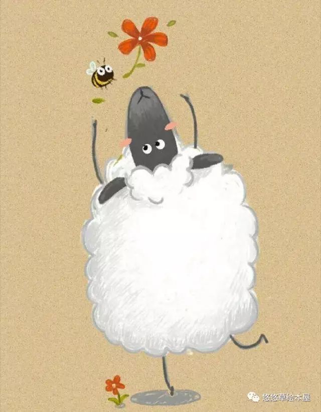 【悠悠草 . 涂鸦课】可爱的小羊