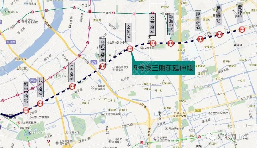 起于8号线二期终点站沈杜公路站的浦江线,全长约6.