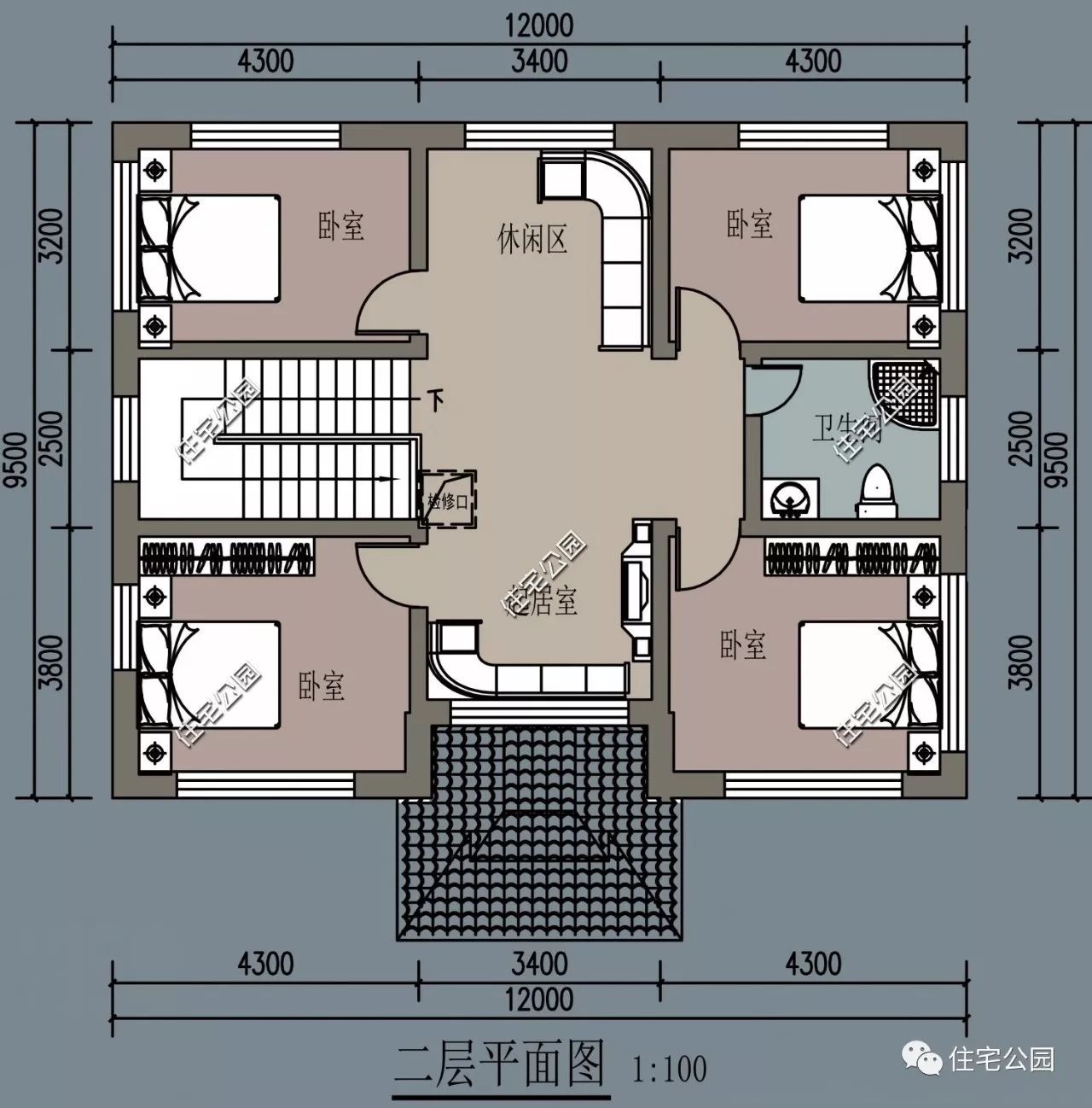 带火炕10x12米乡村小洋楼全图预算视频展示