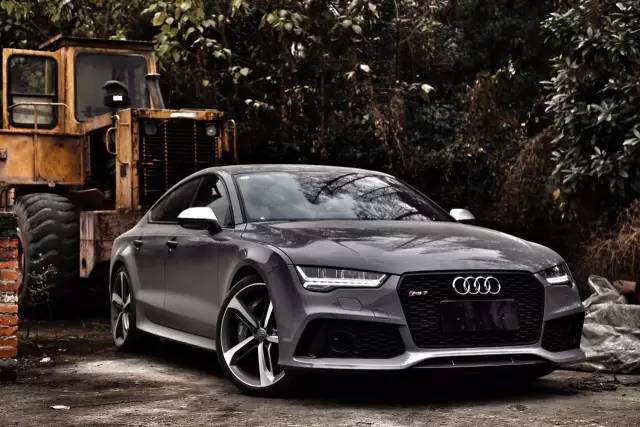 西装暴徒!水泥灰audi rs7 sportback