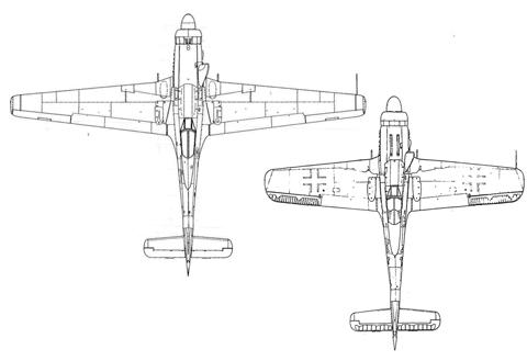 二战德活塞式战斗机之王 fw ta-152高空高速战斗机