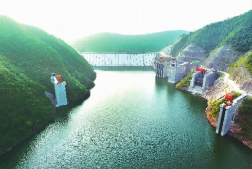 涔天河水库库区风景如画.童迪 摄