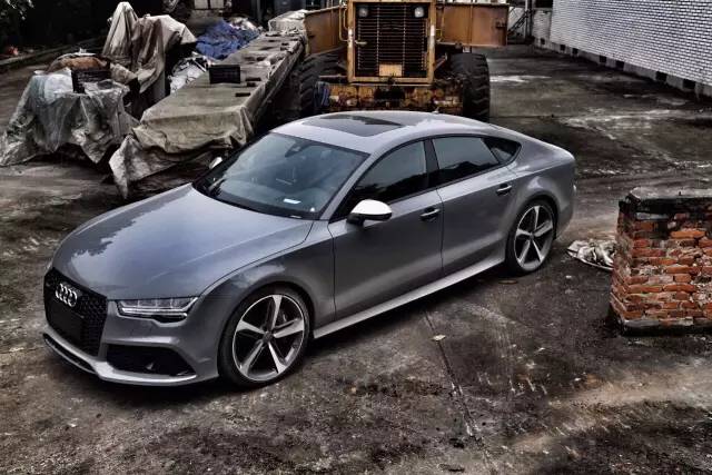 西装暴徒!水泥灰audi rs7 sportback