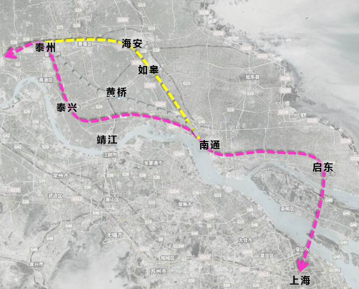 【未来泰州的交通】 高铁 :委托省院组织开展盐泰锡常宜城际,北沿江