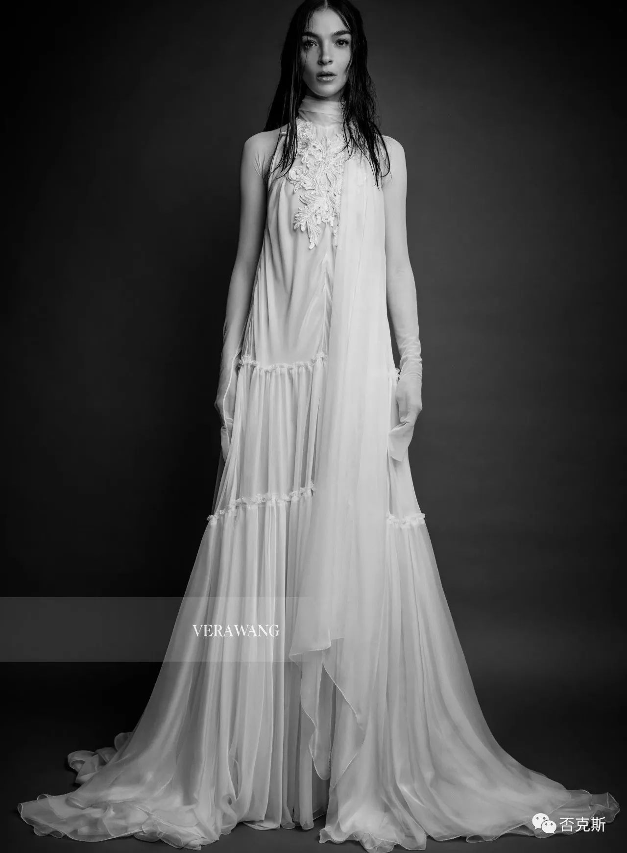 极致的黑白verawangfall2018bridal