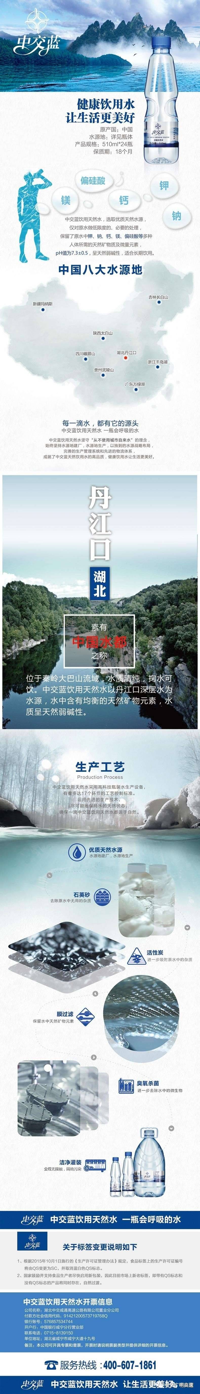 七彩中交——"中交蓝"饮用天然水