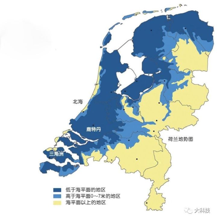 在海平面以下求生存 摊开荷兰地图,我们可以看到欧洲几条主要河流莱茵