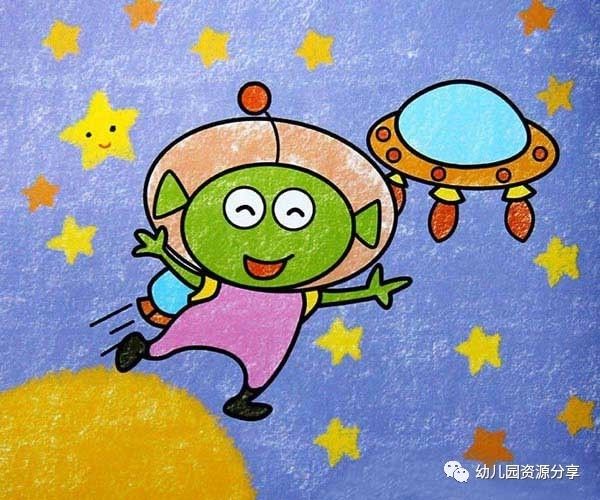 100多幅幼儿园油画棒获奖作品欣赏