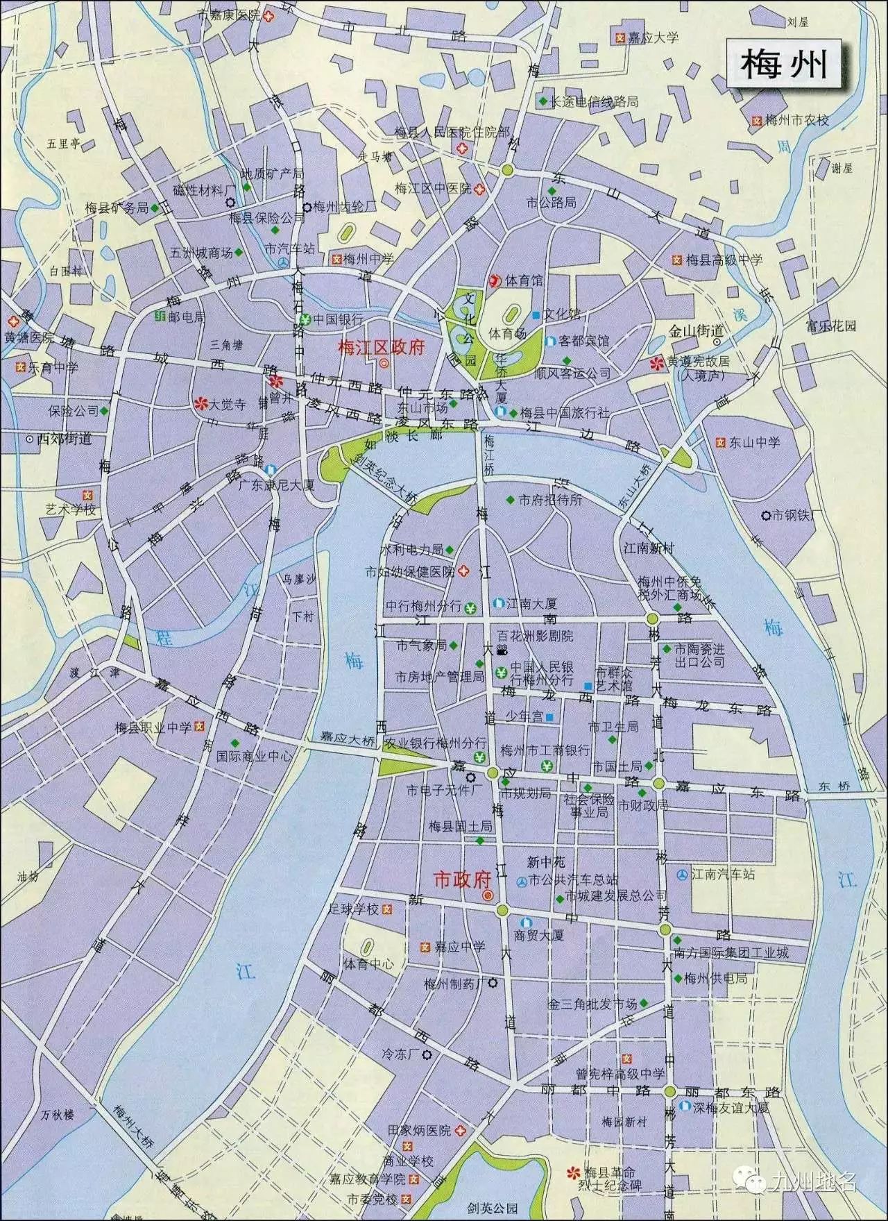 梅州市区地图