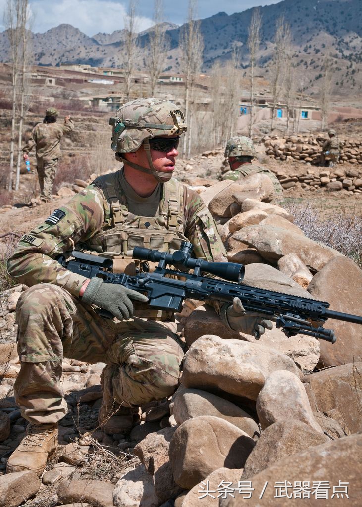在阿富汗的美国陆军士兵