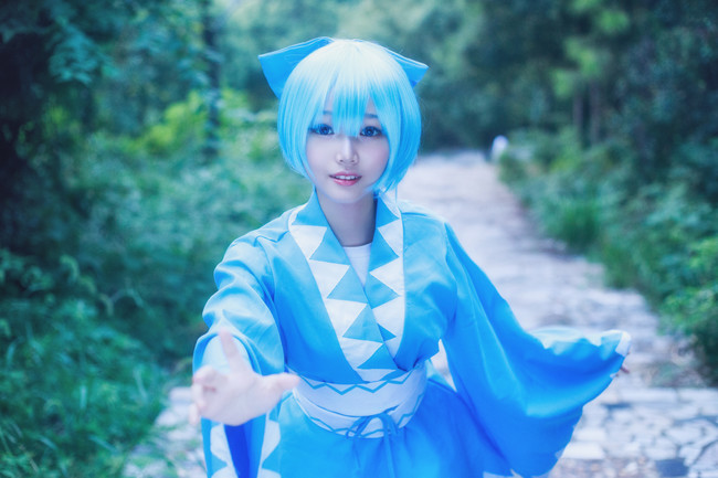 琪露诺天下第一东方project琪露诺cosplay