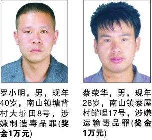 长汀禁毒发布20173号缉捕公告悬赏通缉84名汀籍涉麻涉毒逃犯