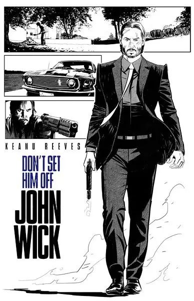 永远不要试图伤害一个男人的狗—john wick