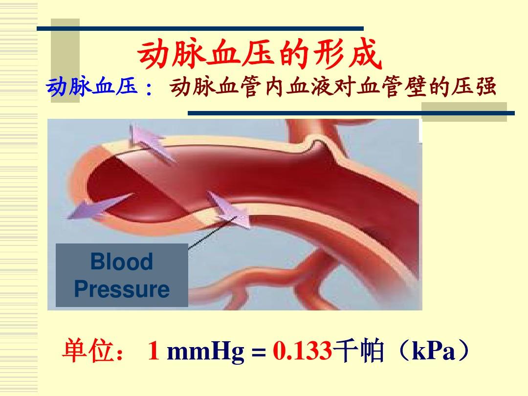 我们平时说的血压与用血压计测出的血压是动脉血压,那什么是动脉血压