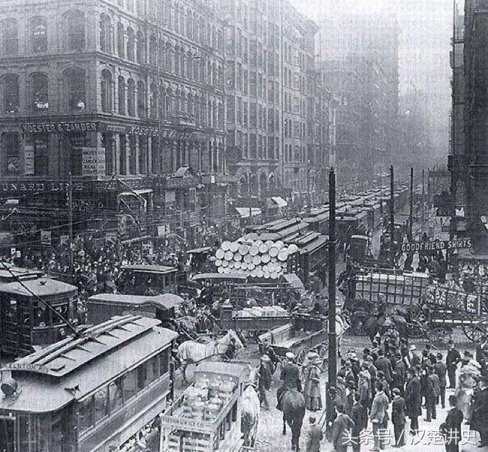 纽约1909年 交通高峰时刻