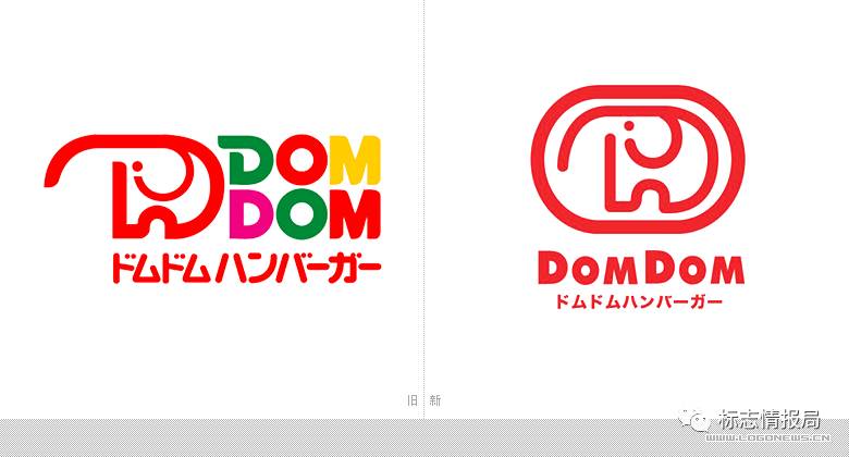 日本汉堡连锁品牌dom dom更换新logo