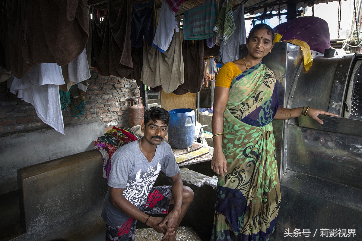 印度孟买千人洗衣场实拍洗衣工的真实生活