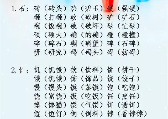 小学语文"辨字组词"大全!太棒了!连语文老师都说应人