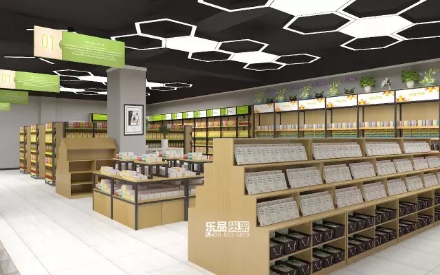 1000平米兄弟购物超市设计效果图