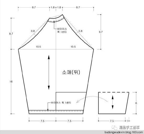 婴儿内衣裁剪图_自制婴儿睡袋裁剪图(3)