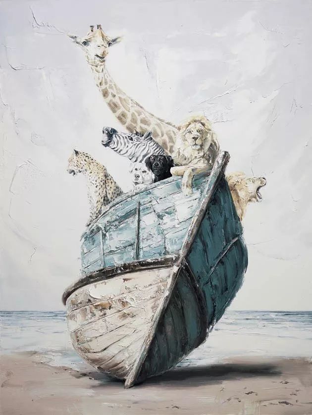 诺亚方舟no.4,200x140cm,布面油画,2015