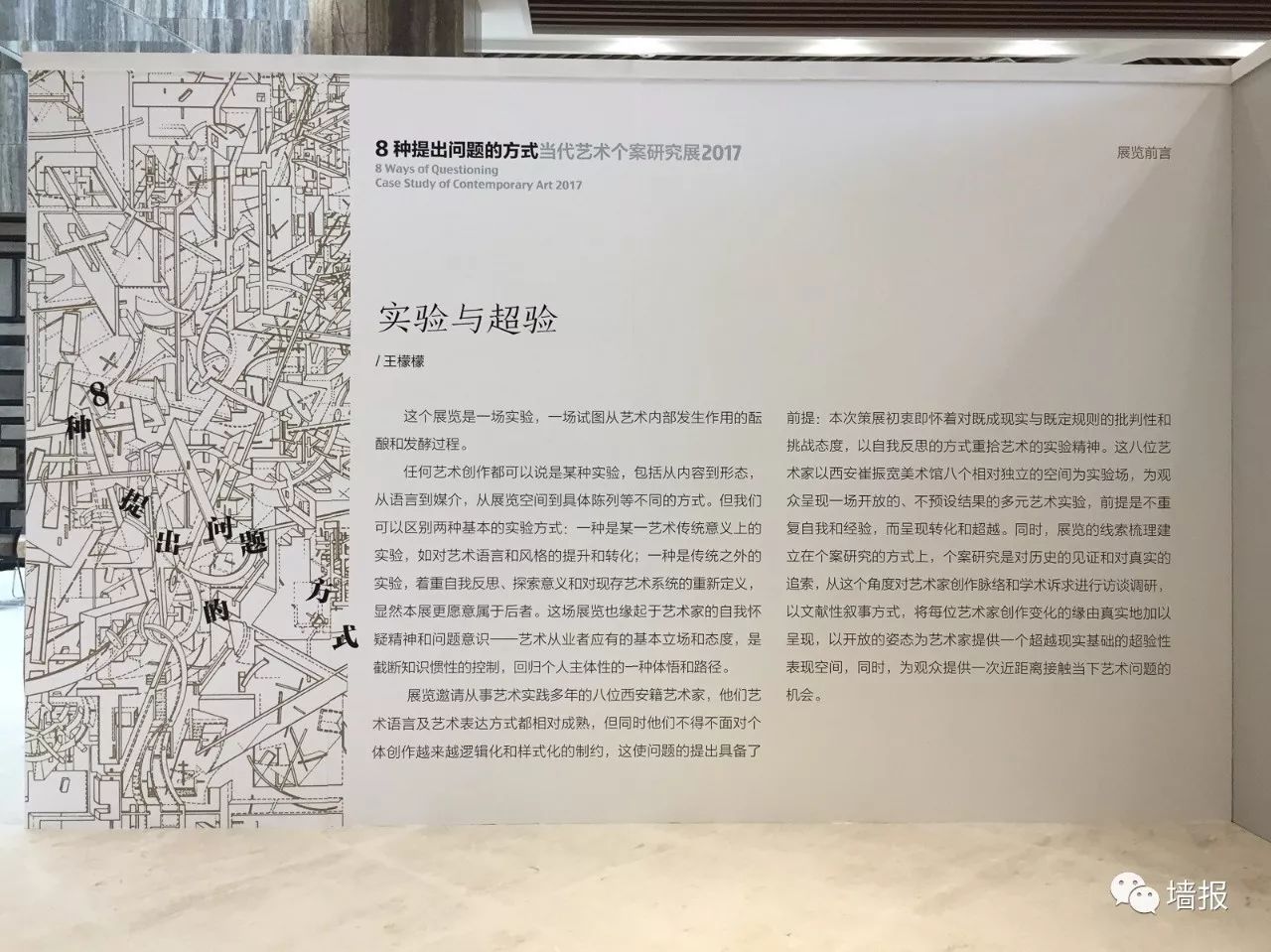 策展人王檬檬撰写的展览前言