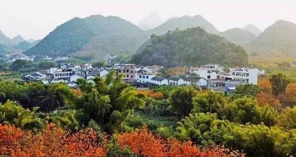 旅游 正文 中国十大魅力乡村【恭城红岩村】,滚水坝,梅花桩,平江河畔