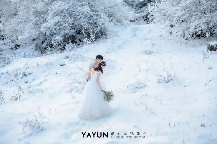 雪地婚纱照_雪地婚纱照图片大全(2)