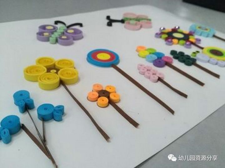 幼儿园衍纸作品,高清大图邀您共赏!