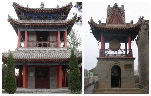 钟楼,鼓楼佛寺一般多建于山上,所以寺院的外门叫"山门",右称"三门"