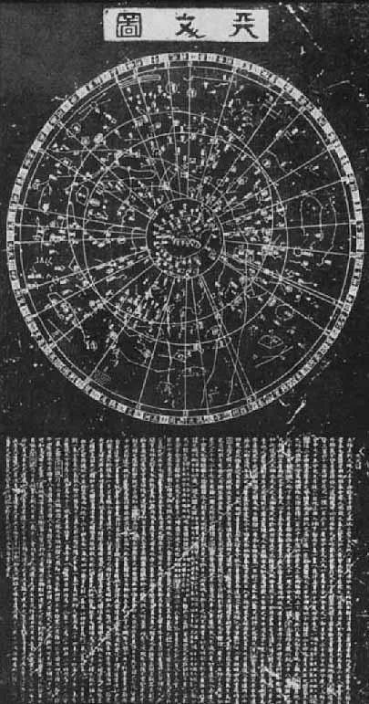 《苏州石刻天文图《苏州石刻天文图》的局部机智的小伙伴一定发现了