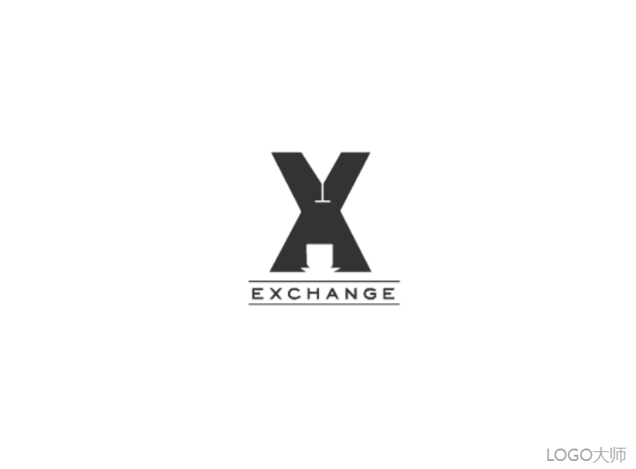 字母x创意logo设计