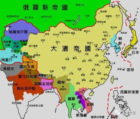 14幅地图展示,从夏商周到清朝,中国历史发展过程图片